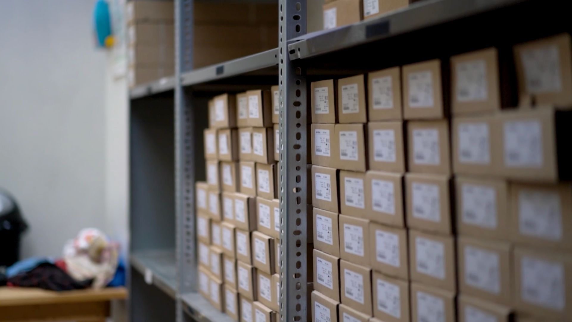 stock shelves